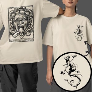 Grotesque Gargoyle Tee Gothic Medieval Punk Unisex T-Shirt Rat Heavy Metal Historical Shirt Fantasy Vintage Graphic Tee Unique Castlecore
