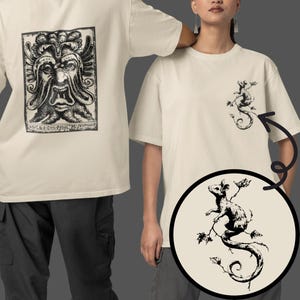 Grotesque Gargoyle Tee Gothic Medieval Punk Unisex T-Shirt Rat Heavy Metal Historical Shirt Dark Fantasy Top Vintage Graphic Tee Unique Gift