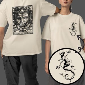 Grotesque Gargoyle Tee Gothic Medieval Punk Unisex T-Shirt Rat Heavy Metal Historical Shirt Dark Fantasy Top Vintage Graphic Tee Unique Gift