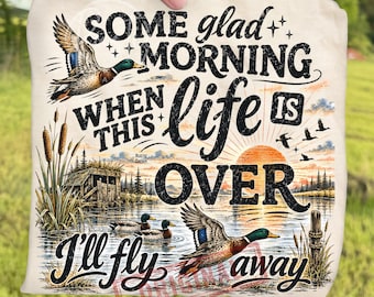 Retro Mallard Duck Waterfowl Hunting PNG, Ill Fly Away Outdoorsman Sublimation, Vintage Outdoors Duck Hunter Shirt Design