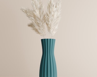 Moderne stilvolle Sanduhr-Vase für Lego Blumen, matte Oberfläche, minimalistisches Dekor für Wohnzimmer, für getrocknete Blumen oder Hochzeit