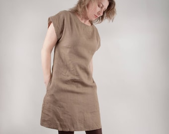 khaki tunic dress