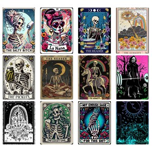 Funny Tarot cards Bundle PNG, Tarot Sublimation, Tarot card PNG, Funny tarot PNG, Snarky Skeleton, Witchy Tarot, Sarcastic, Adult Humor