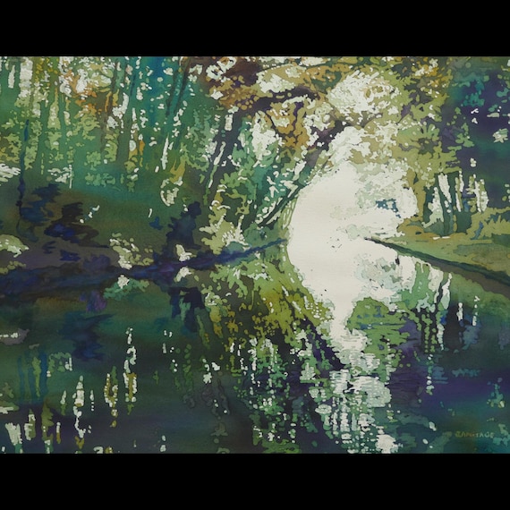 Giclee Print:  "Llangollen Reflections"