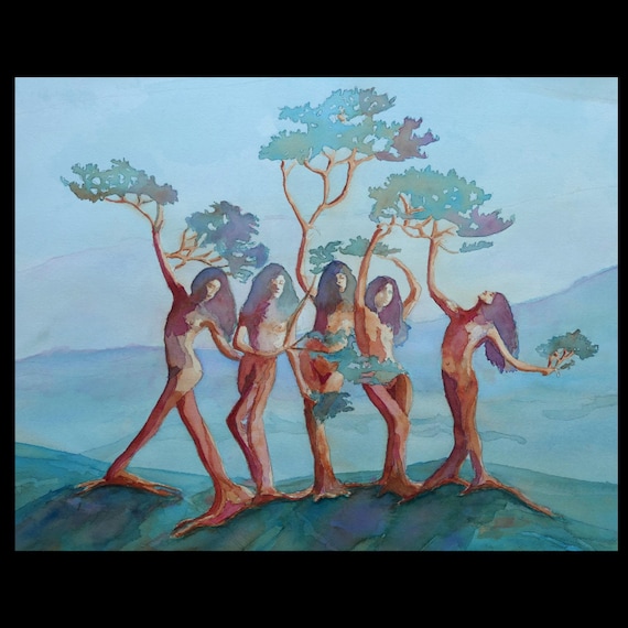 Giclee Print:  "The Madrone Sisters"