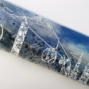 Pista de esquí de Crystal Mountain: ilustraciones de mapas de esquí