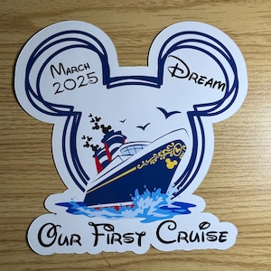 Personalized Disney Cruise Mickey Head Magnet Door Decoration Dream Fantasy Magic Wonder Destiny Treasure Wish Adventure Family/Celebration