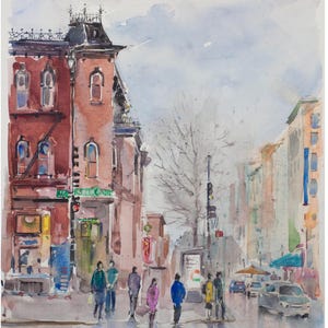 Urban Sketch Washington, DC, aquarelle DC, aquarelle DC