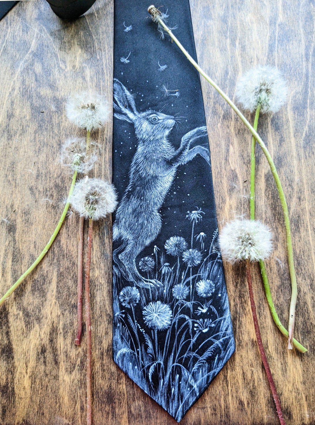 Ysl Necktie Rabbit Hand Painted Rabbit Necktie: Custom Zodiac Sign Silk Tie - Etsy