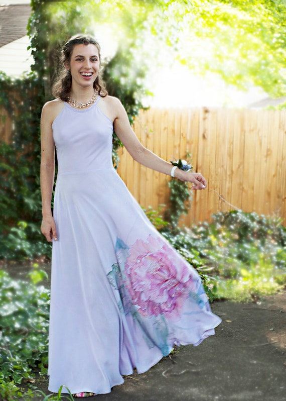 painted prom dress