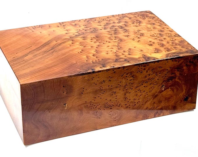Hand Carved Wooden Multipurpose Keepsake Jewelry Decorative Art Box Storage Organizer (Large wood Box With lock,Antique)