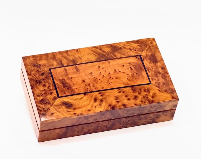 Hand Carved Wooden Multipurpose Keepsake Jewelry Decorative Art Box Storage Organizer (Large wood Box,Antique)