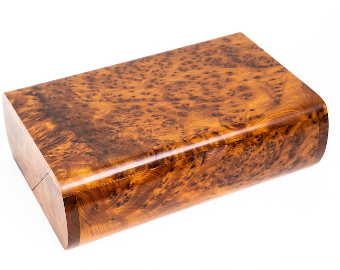 Hand Carved Wooden Multipurpose Keepsake Jewelry Decorative Art Box Storage Organizer Rustic (Large wood Box ,Antique)