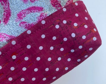 Kisses funkelnde Tasche! Kosmetiktasche, Kosmetiktäschchen, Schminktäschchen, Kosmetiktäschchen, Kosmetiktäschchen, Kosmetiktäschchen