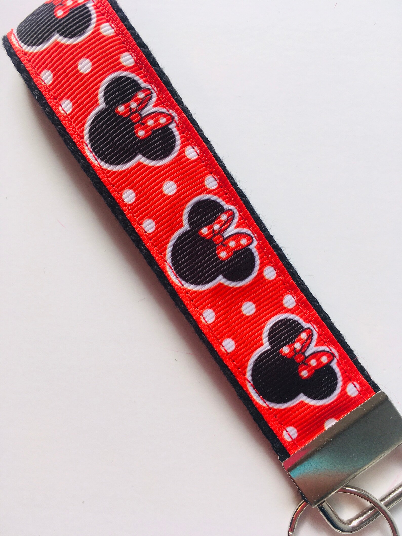 Minnie Mouse Key Fob Disney Key Chain Key Fob Wristlet Etsy