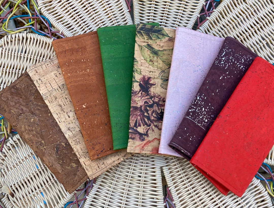 Cork Checkbook Covers, Vegan Cork Checkbook Covers, Coupon Holder, Dave