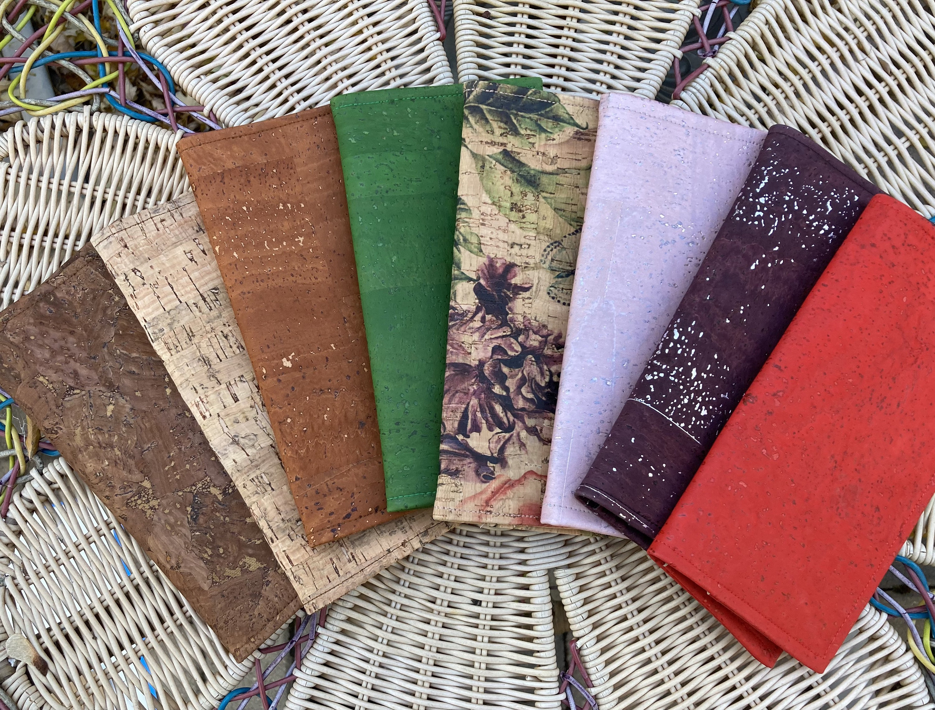 Cork checkbook covers, vegan cork checkbook covers, coupon holder, Dave…