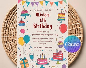 Editable Play Birthday Invitation, Park Printable Invitation, Custom Invitation, Park Party Invite, Printable Birthday Invitation Kids.
