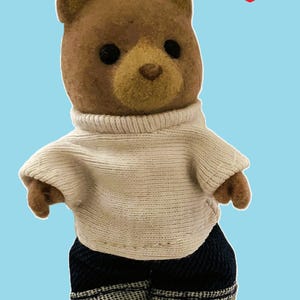 Jeans and Tee Shirt Dress Up Clothing for Calico Sylvanian Characters