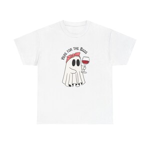 Halloween Ghost Here For the Boos Funny T-Shirt, Spooky tee