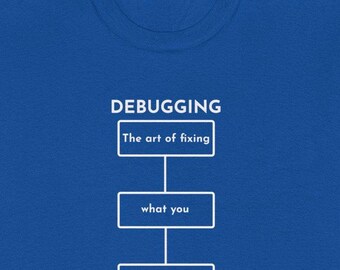 -shirt de débogage informatique | Cadeau amusant pour les informaticiens, les ingénieurs logiciels, les développeurs et les passionnés de technologie