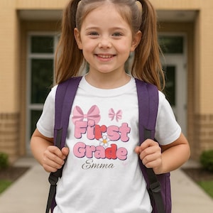 Personalized Preppy 1st Grade Shirt: Custom Back To School Outfit