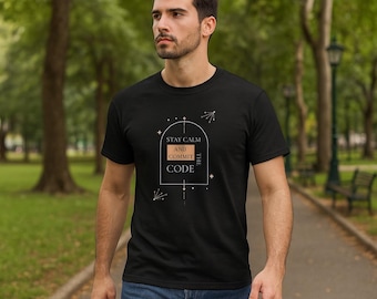 I.T Stay Calm T-Shirt | Lustiges Geschenk für Informatiker, Software-Ingenieure, Entwickler & Tech-Enthusiasten