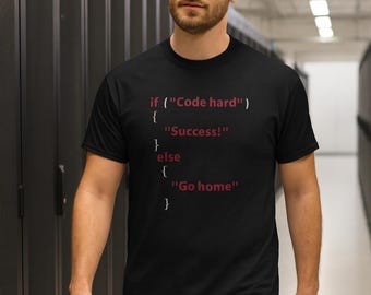 I.T Code Hard T-Shirt | Funny Gift for Computer Scientists, Software Engineers, Developers & tech enthusiast