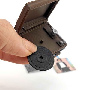 Miniature printed CD covers and cases for 1:12 dollhouse diorama display