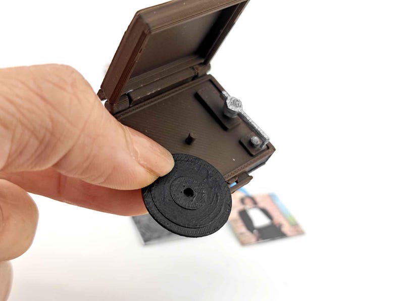 Miniature printed CD covers and cases for 1:12 dollhouse diorama display