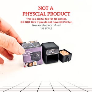 1:12 Miniature Air Fryer 3D Druckdatei (STL & PDF)