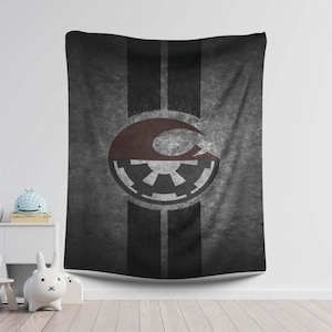 Star Wars Tapestry, Galactic Empire Flag, Sith Wall Decor, Dark Side Banner, Sci-Fi Wall Hanging, Geek Room Art, Movie Poster Tapestry