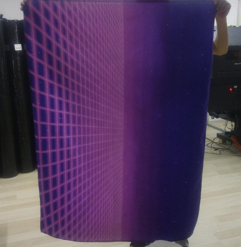 Synthwave-tapijt, retro-futuristische muurkunst, vaporwave-decor, esthetiek uit de jaren 80, neonrasterposter, retrowave, scifi-muurkunst, esthetisch decor afbeelding 5
