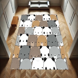 Wollteppich für Kinder, Kinderteppich, Kinderteppich, niedlichen Tier Krabbeldecke, Teppich für Kinderzimmer, Kinderteppich, niedlichen Tier Teppich, Kinderteppich