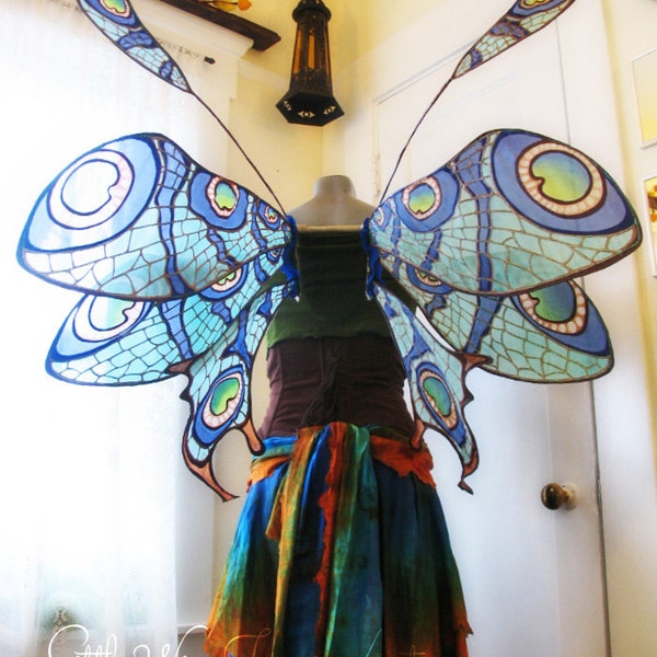 Art Nouveau Dragonfly Strapless Faerie Wings