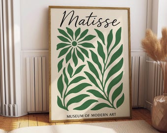 Matisse Botanical Art Print – MoMA Inspired Green Leaf Decor