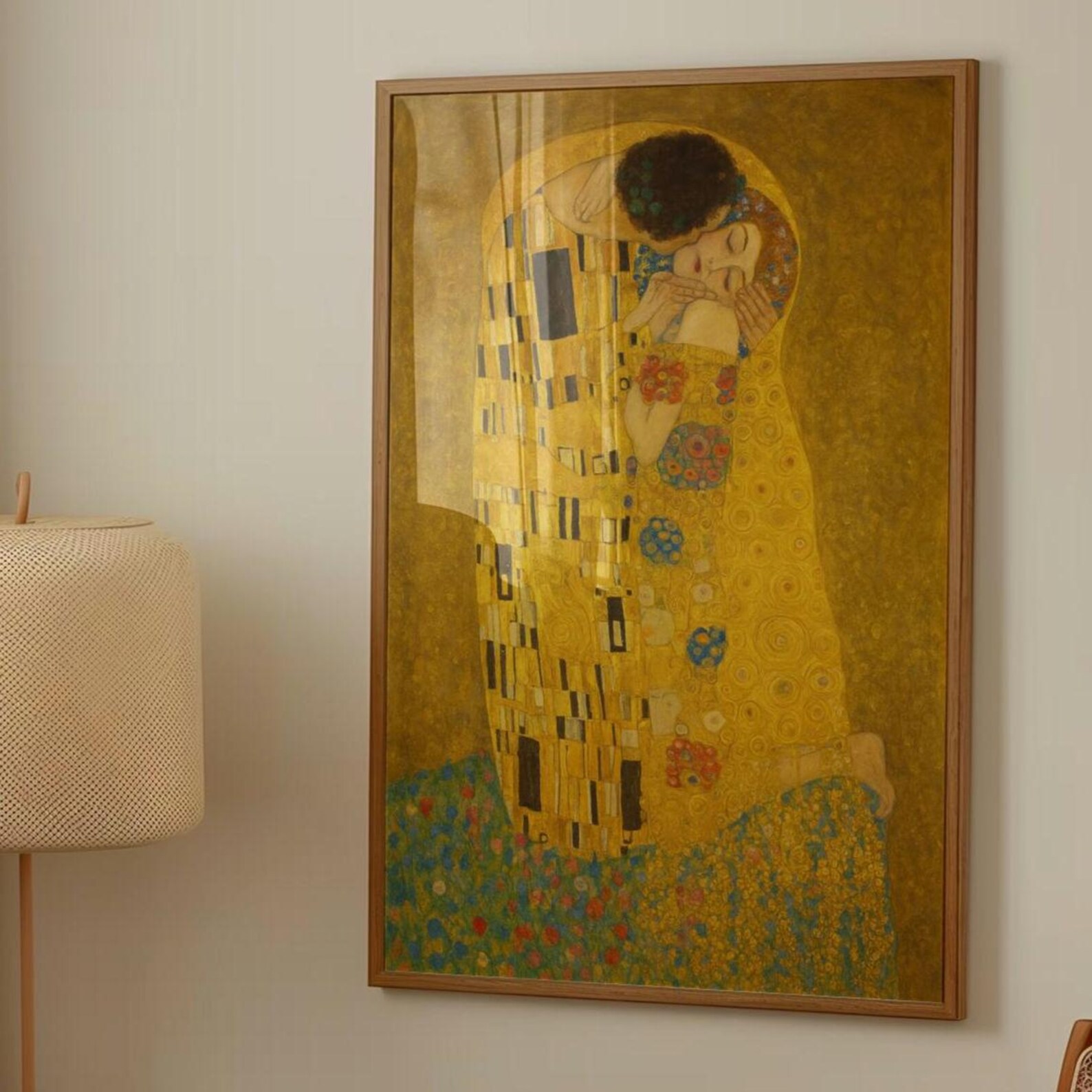 The Kiss by Gustav Klimt – Romantic Wall Art Print, Famous Painting ...