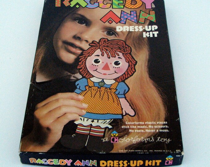Vintage 1976 Colorforms Raggedy Ann Dress up Kit Etsy