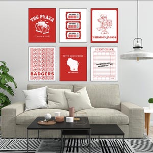 Universität von Wisconsin Madison Prints | Wandkunst | College Drucke | Wohnheim Dekor