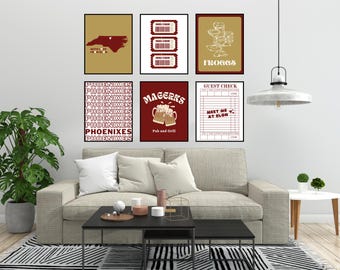 Elon University Prints | Wall Art | College Prints | Elon | Dorm Decor