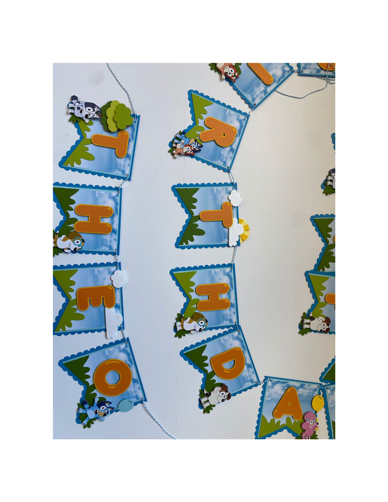 Bluey Birthday Banner
