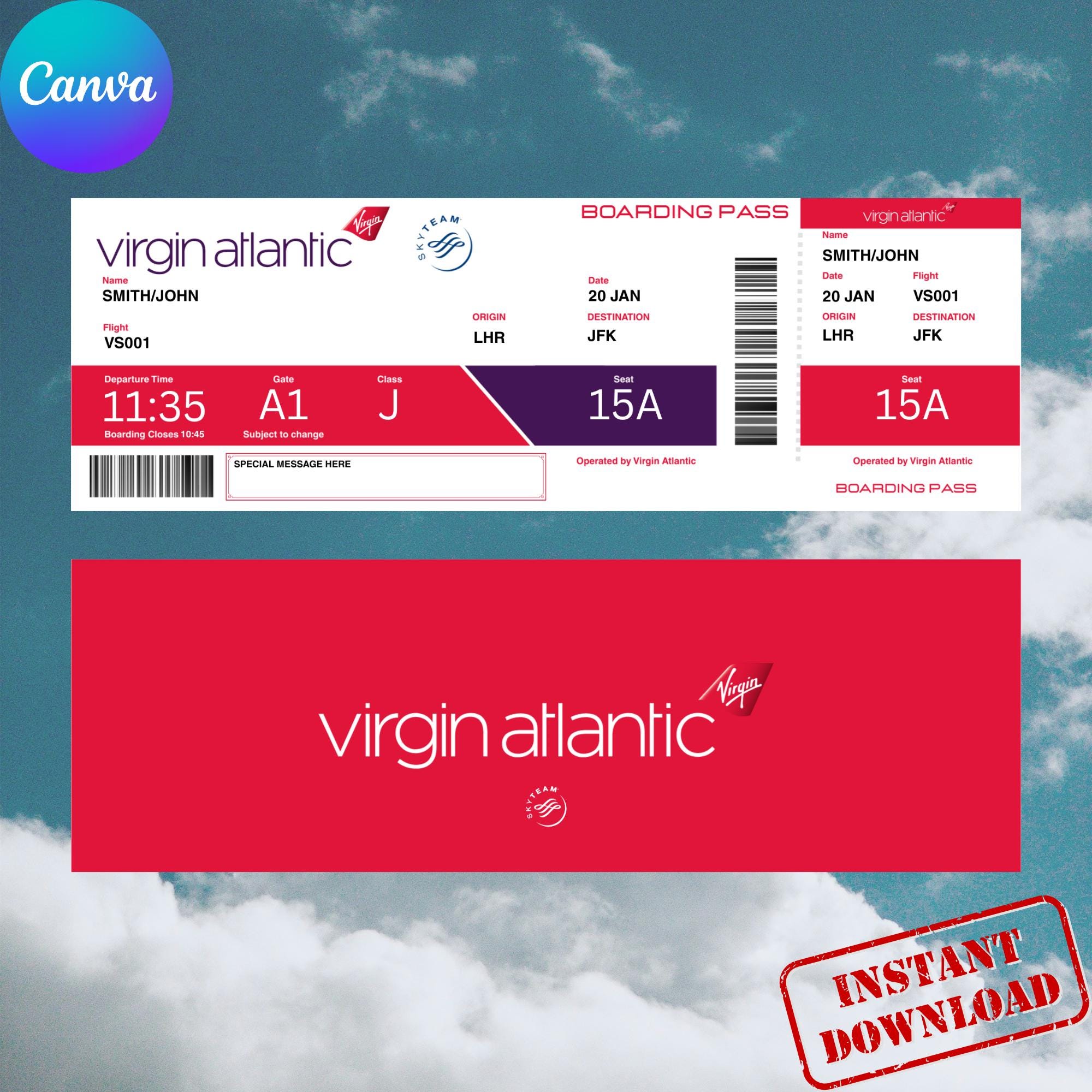 Virgin atlantic - Etsy 日本