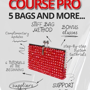 Beaded Bag Course – Complete Masterclass | PDF Download | Crystal bag | English Subtitles