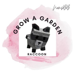 Grow A Garden RACCOON - FAST DELIVERY
