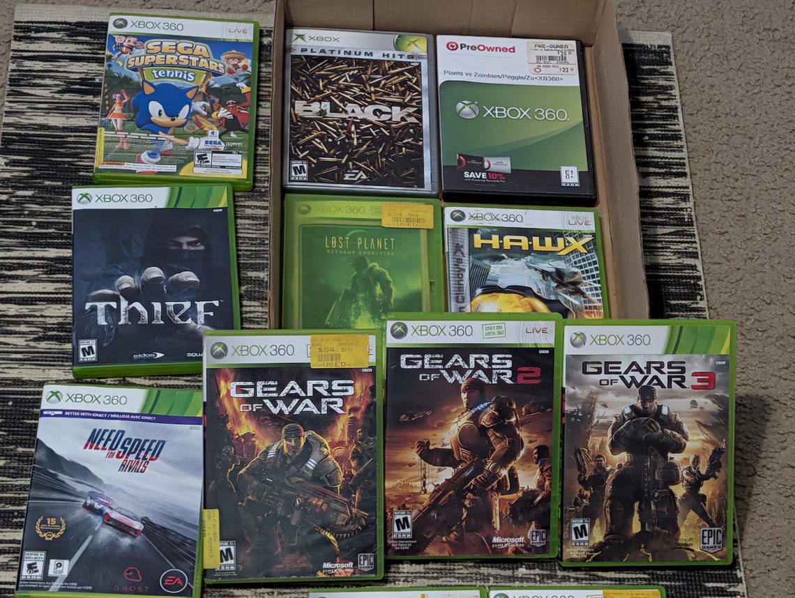 Xbox 360 Game Lot - 15 Titles Including Gears of War Trilogy & Assassin's Creed, foto 2 di 5