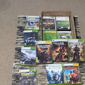 Xbox 360 Game Lot - 15 Titles Including Gears of War Trilogy & Assassin's Creed