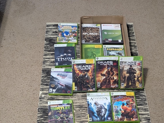 Xbox 360 Game Lot - 15 Titles Including Gears of War Trilogy & Assassin's Creed