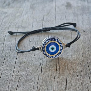 Evil eye bracelet Greek blue eye jewelry Turkish eye bracelet