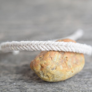 Pulsera de hombre con cuerda de cola de pez, pulsera trenzada a mano, pulsera de cuerda de macramé, regalo para hombres