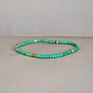 Pulsera de turquesa, pulsera de cuentas para hombre, regalo para hombres, joyería de turquesa